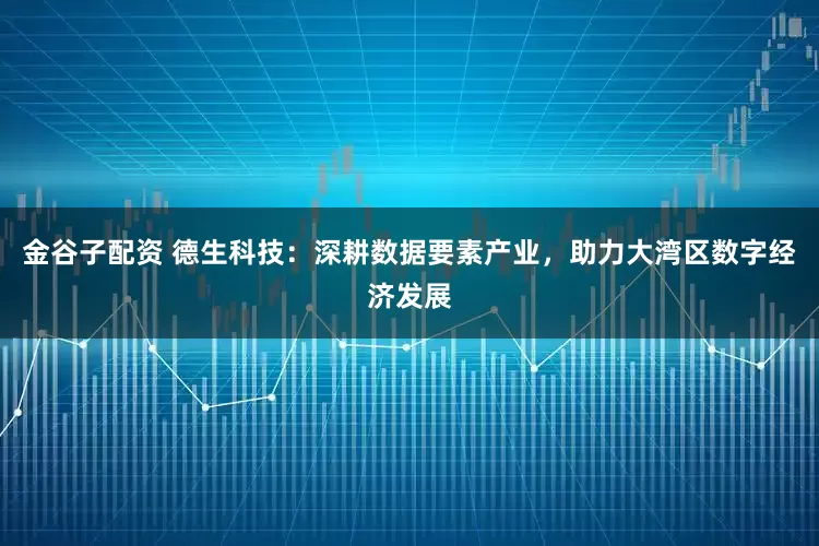 金谷子配资 德生科技：深耕数据要素产业，助力大湾区数字经济发展